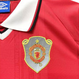 1999/2000 Man Utd Home Long Sleeve Retro Soccer Jersey (长袖)(决赛版)