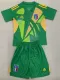 2024 Italy Green Puzzle Goalkeeper Kids Soccer Jersey