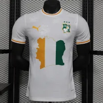 24/25 Cote d'Ivoire White Player Version Soccer Jersey
