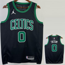 22/23 CELTICS TATUM #0 Black Top Quality Hot Pressing NBA Jersey (Trapeze Edition) 飞人版