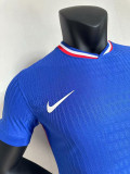 24/25 France Home  Player Version Soccer Jersey