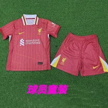 24/25 LIV Home Kids Player Version Soccer Jersey (球员童装）