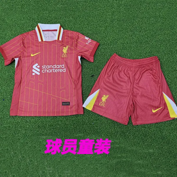 24/25 LIV Home Kids Player Version Soccer Jersey (球员童装）