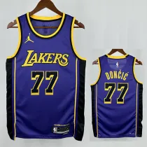 22/23 LAKERS DONCIC'#77 Blue Top Quality Hot Pressing NBA Jersey