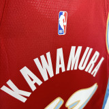 24/25 Grizzlies KAWAMURA #17 Red City Edition Top Quality Hot Pressing NBA Jersey
