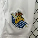 24/25  Real Sociedad Home Kids Soccer Jersey