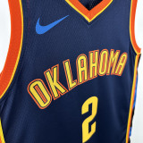 24/25 OKC Thunder ALEXANDER # 2 City Edition Top Quality Hot Pressing NBA Jersey