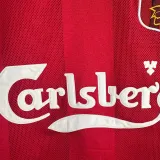 1995/1996 LIV Home Long Sleeve Retro Soccer Jersey