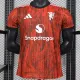 25/26 Man Utd Maroon Special Edition Player Version Soccer Jersey(黑圆领）