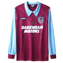 1995/1997 West Ham Home Long Sleeve Retro Soccer Jersey （西汉姆主长袖)