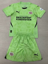 24/25 PSV Green Goalkeeper Kids Soccer Jersey