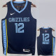 22/23 GRIZZLIES MORANT #12 Dark Blue Top Quality Hot Pressing NBA Jersey
