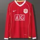 2006/2007 Man Utd Home long sleeve Retro soccer jersey (长袖)
