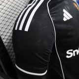 25/26  Man Utd Black Special Edition Player Version Soccer Jersey(白边）