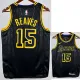 Lakers Rivers # 15 Black  Top Quality Hot Pressing NBA Jersey