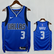 22/23 Dallas Mavericks DAVIS #3 Blue  Top Quality Hot Pressing  NBA Jersey