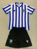 24/25 Sheffield Wednesday Home Kids Soccer Jersey