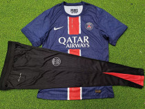 24/25 PSG Home Player Version Suit Soccer Jersey(Black Pants)黑裤