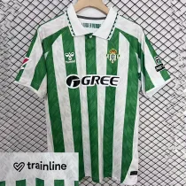 24/25 Real Betis Home Fans Soccer Jersey(胸前GREE广告)
