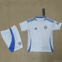 24/25 Leeds United Home  Kids Soccer Jersey