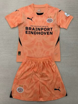 24/25 PSV Orange Goalkeeper Kids Soccer Jersey