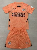 24/25 PSV Orange Goalkeeper Kids Soccer Jersey