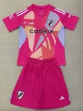 24/25 River Plate Pink Goalkeeper  Kids Jerseys
