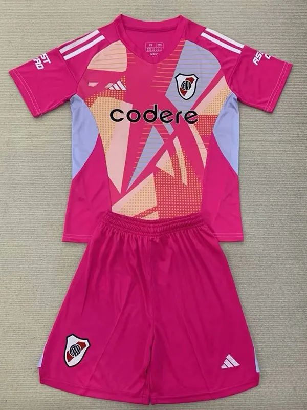 24/25 River Plate Pink Goalkeeper  Kids Jerseys
