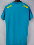 2021 Brazil Lake Blue  Retro Soccer Jersey