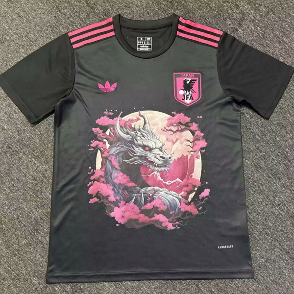 24/25 Japan Dragon Cherry Blossom Black Fans Soccer Jersey