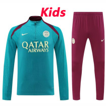 24/25 PSG Sky Blue Kids Half Pull Tracksuit  (童装、半拉链)