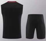24/25 PSG Black Tank top and shorts suitblack