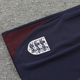 24/25 England Blue Purple  Checkered  Tank top and shorts suit（方格蓝紫）