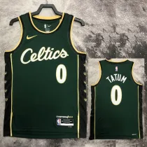 22/23 Celtics TATUM #0 Green City Edition Top Quality Hot Pressing NBA Jersey
