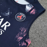 24/25 PSG Royal Blue Graffiti Tank top and shorts suit
