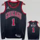 22/23 BULLS ROSE #1 Black Top Quality Hot Pressing NBA Jersey (Trapeze Edition) 飞人版