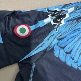 2021 Napoli NAPOLES MARCELO BURLON LIMITED EDITION Black Fans Soccer Jersey