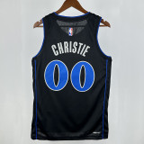 23/24 Dallas Mavericks CHRISTIE #00 Black City Edition Top Quality Hot Pressing NBA Jersey