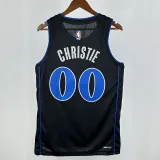 23/24 Dallas Mavericks CHRISTIE #00 Black City Edition Top Quality Hot Pressing NBA Jersey