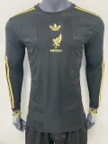 25/26 Mexico Golden Cup Black Player Version  Long Sleeve Soccer Jersey