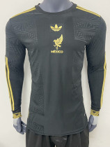 25/26 Mexico Golden Cup Black Player Version  Long Sleeve Soccer Jersey