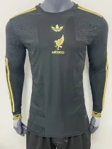 25/26 Mexico Golden Cup Black Player Version  Long Sleeve Soccer Jersey
