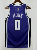 24/25 Kings MOKE #0 Purple  Top Quality Hot Pressing Retro  NBA Jersey