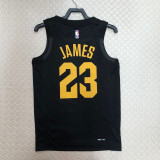 22/23 Cleveland Cavaliers JAMES #23 Black Top Quality Hot Pressing NBA Jersey (Trapeze Edition)