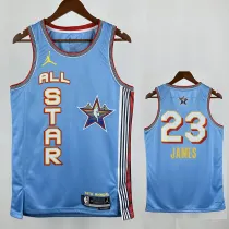 24/25 ALL-STAR JAMES # 23 Light  Blue Top Quality Hot Pressing NBA Jersey