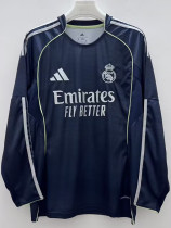 25/26 RMA Away Long Sleeve Fans Soccer Jersey