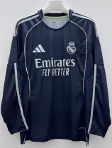 25/26 RMA Away Long Sleeve Fans Soccer Jersey