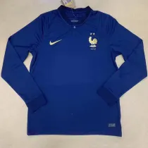22/23 France Home World Cup Long Sleeve Soccer Jersey (长袖)