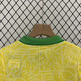 2024 Brazil Home Kids Soccer Jersey