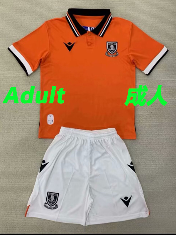 24/25 Sheffield Wednesday  Away Fans Soccer Jersey（成人套装）